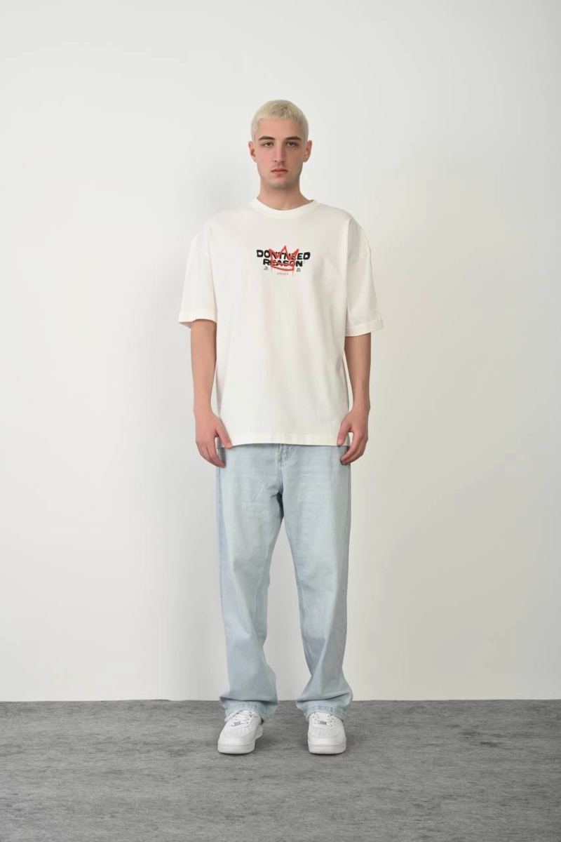 vlmrtr-5142_unisex-bisiklet-yaka-baskili-oversize-t-shirt-beyaz-61929159-sw853sh1280-3qf05gjd.jpg T-Shirt Bisiklet Yaka Baskılı Oversize T-Shirt - Beyaz - Görsel 1
