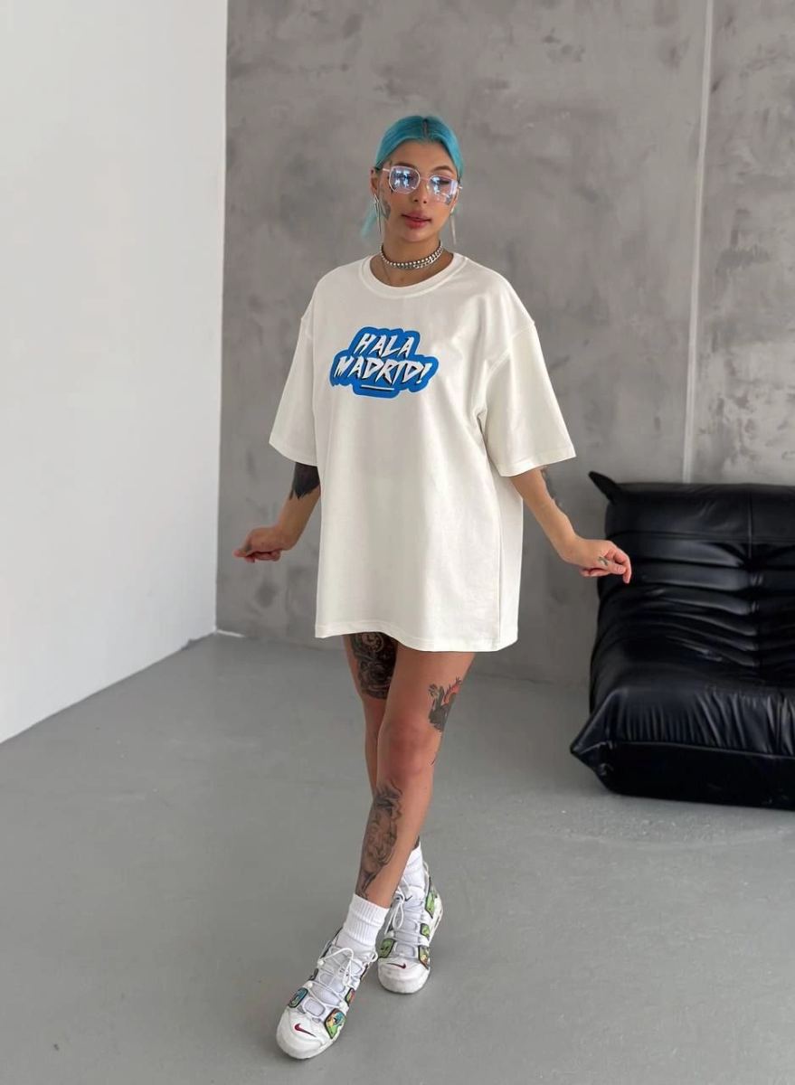 vlmrtr-5403_unisex-bisiklet-yaka-baskili-oversize-t-shirt-beyaz-3110140-sw938sh1280-1j74a2l2-1.jpg T-Shirt Bisiklet Yaka Baskılı Oversize T-Shirt - Beyaz - Görsel 1