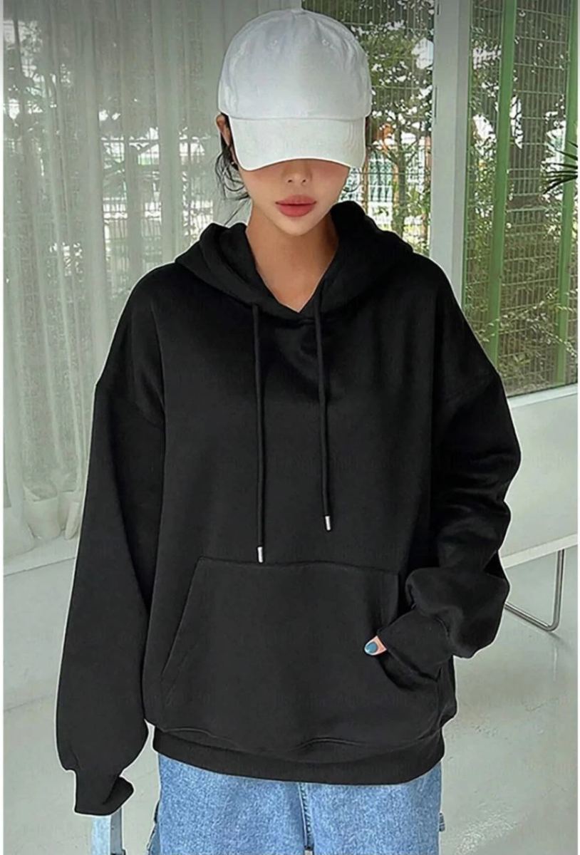vlmrtr-6420_erkek-uzun-kol-kapsonlu-basic-sweatshirt-hoodie-siyah-10740920-sw868sh1280-b0a39k0d.jpg Kadın Kapüşonlu Kanguru Cepli 3 İplik Pamuklu Oversize Hoodie Sweatshirt - Siyah - Görsel 1