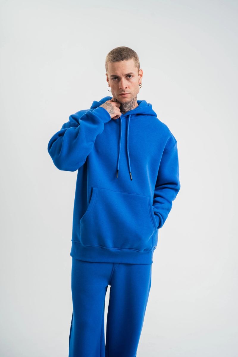 vlmrtr-6675_unisex-double-oversize-kapsonlu-basic-sweatshirt-mavi-73775256-sw1706sh2560-1keb80ek.jpg ERKEK 3 İplik Oversize Kapşonlu Basic SweatShirt Hoodie - Mavi - Görsel 1