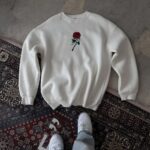 ERKEK 3 iplik Pamuklu Bisiklet Yaka Ön Ve Arka Baskılı SweatShirt -  Beyaz
