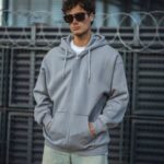 Erkek Tam Fermuarlı Cepli Kapüşonlu 3 iplik pamuklu hoodie Sweatshirt - Gri