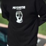 Erkek 3 iplik pamuklu Kışlık Bisiklet Yaka Baskılı SweatShirt - Siyah