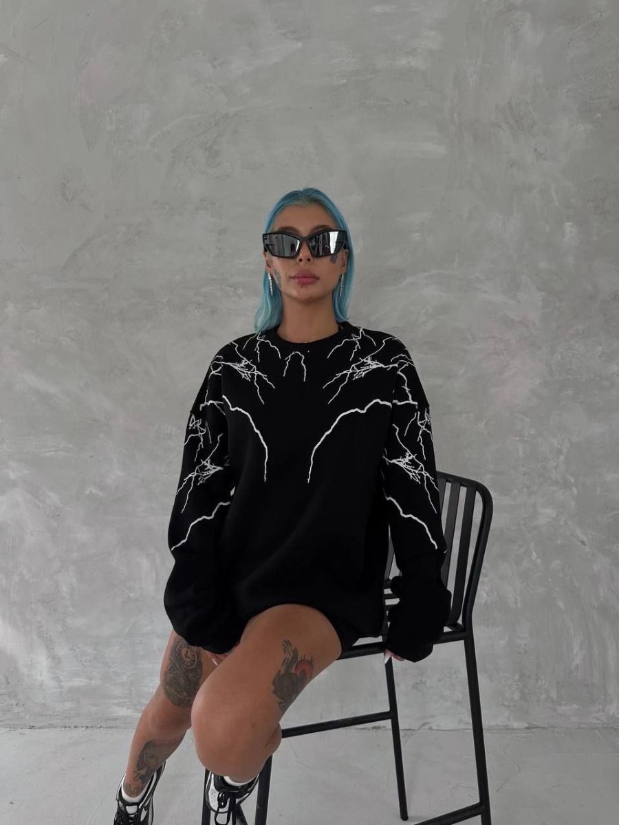 vlmrtr-6922_yildirim-baskili-bisiklet-yaka-sweatshirt-siyah-38316266-sw960sh1280-bb3abdtv-1.jpg Yıldırım Baskılı Bisiklet Yaka 3 iplik pamuklu Sweatshirt - Siyah - Görsel 1