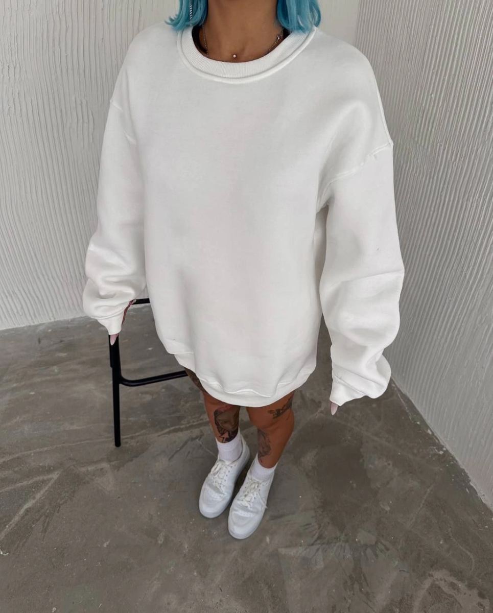 vlmrtr-6958_kislik-bisiklet-yaka-uc-iplik-basic-sweatshirt-beyaz-5187784-sw1029sh1280-i0rqvbbg.jpg Kadın Bisiklet Yaka 3 İplik Pamuklu Basic SweatShirt - Beyaz - Görsel 1