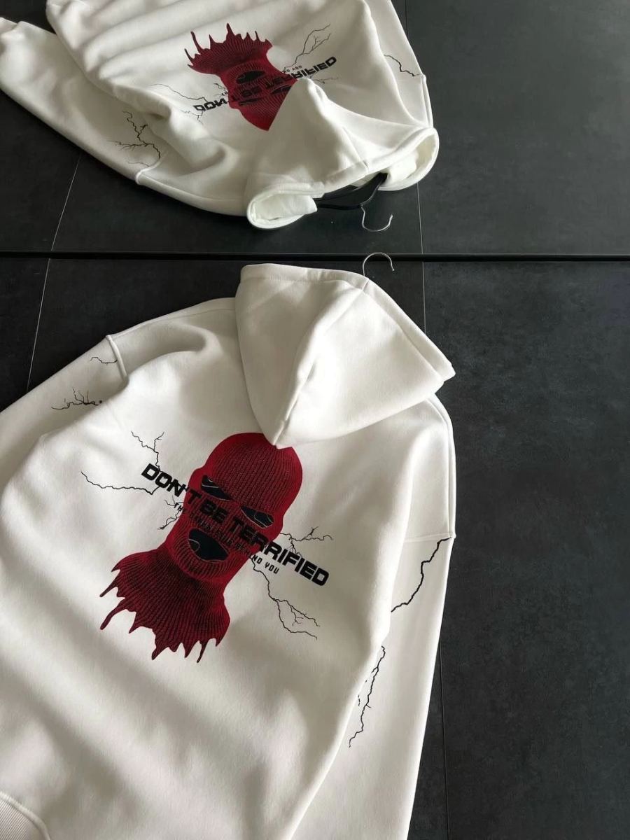 vlmrtr-6977_uc-iplik-kapsonlu-baskili-oversize-sweatshirt-beyaz-42698651-sw960sh1280-3sbqsh8i.jpg Kadın Kapüşonlu Kanguru Cepli Sweatshirt 3 İplik Pamuklu Baskılı Hoodie - Beyaz - Görsel 1