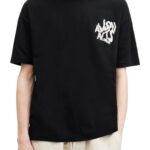 Erkek Tişört Baskılı Oversize Kısa kol T-shirt - Siyah