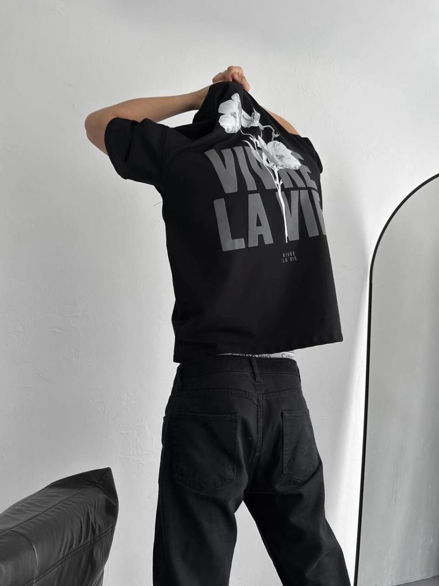 vlmrtr-8005_baskili-oversize-bisiklet-yaka-t-shirt-siyah-82865137-sw960sh1280-zbt4vjr7.jpg Erkek Ön ve Arka Baskılı T-Shirt Kısa Kol Bisiklet Yaka Regular Fit Tişört - Siyah - Görsel 1