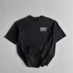 Erkek Baskılı T-Shirt Kısa Kol Bisiklet Yaka Regular Fit Yazlık Tişört - Siyah