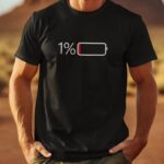 Erkek Sarj %1 Baskılı T-Shirt Kısa Kol Bisiklet Yaka Regular Fit Tişört - - Siyah