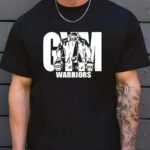 Baskılı T-Shirt Bisiklet Yaka T-Shirt - Siyah