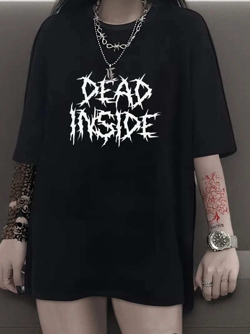 vlmrtr-8184_baskili-oversize-bisiklet-yaka-t-shirt-siyah-52520935-sw800sh1067-tv4qign0.jpg T-shirt Bisiklet Yaka Oversize T-Shirt - Siyah - Görsel 1