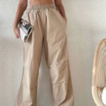 Cepli Paraşut Pantolon - Bej