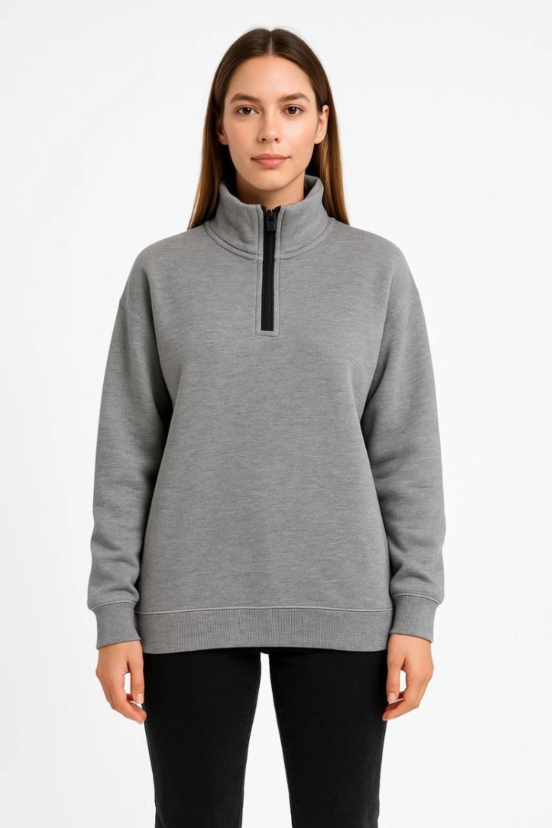 vlmrtr-8672_kadin-uc-iplik-dik-yaka-yarim-fermuarli-sweatshirt-gri-29871478-sw853sh1280-35rww8gw.jpg 3 İplik Pamuklu Dık Yaka Yarım Fermuarlı SweatShirt - Gri - Görsel 1