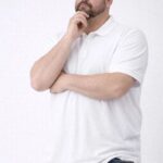 Erkek Polo Yaka Düğmeli Tişört Pike Kumaş Battal Beden Kısa Kol T-Shirt - Beyaz