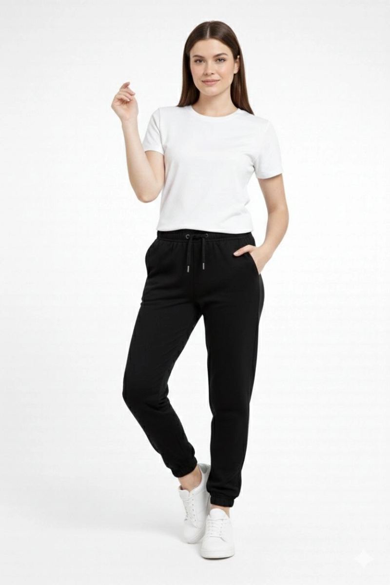 vlmrtr-9369_6978e7f893dfc-93727150-sw832sh1248-1vazq0bh.jpg Kadın Jogger Eşofman Altı , Cepli, Paça Lastilkl ,Spor Pantolon - Siyah - Görsel 1