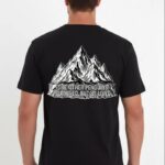 Erkek T-Shirt Nihilist Penguen Baskılı Bisiklet Yaka Kısa kol yazlık Tişört - Siyah