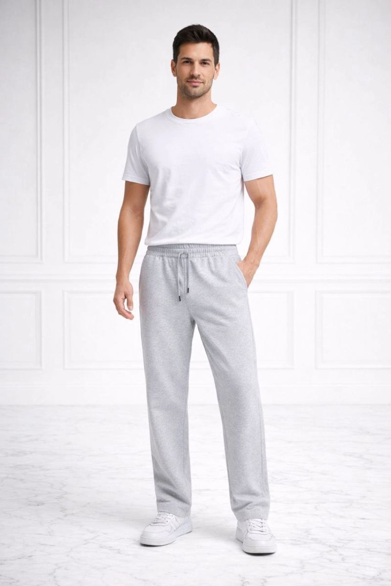 vlmrtr-9545_6995f7e48965f-29486623-sw853sh1280-wpree57p.jpg Erkek Düz Paça Beli Lastikli Eşofman Alt Pantolon - Gri - Görsel 1